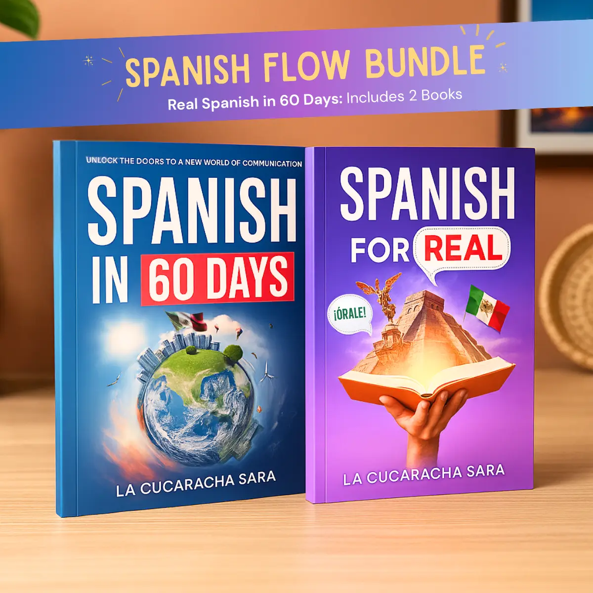 Spanish Flow Bundle: Spanish in 60 Days + Spanish For Real