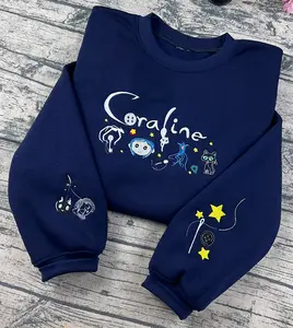 Halloween Embroidered Sweatshirt, Spooky Season, Cozy Sweater, Christmas Sweater, Xmas Gift