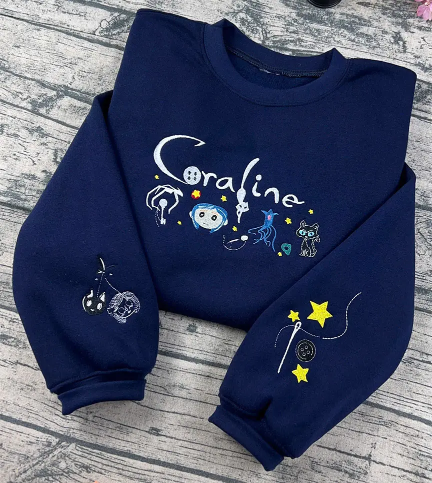 Halloween Embroidered Sweatshirt, Spooky Season, Cozy Sweater, Christmas Sweater, Xmas Gift