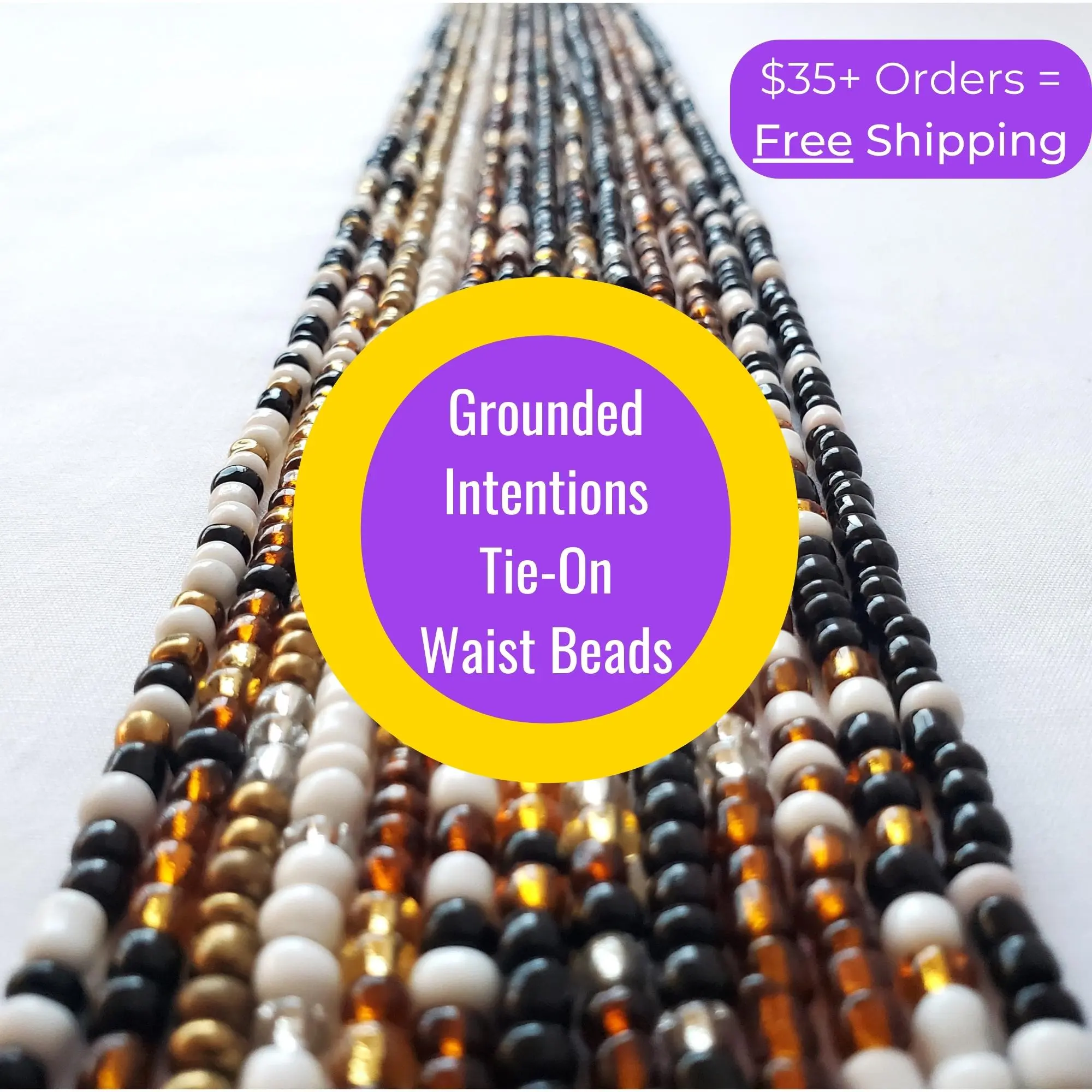 Grounded Intentions Tie-On Waist Beads jewelery business gold waistbeads gothic punk fashion summer