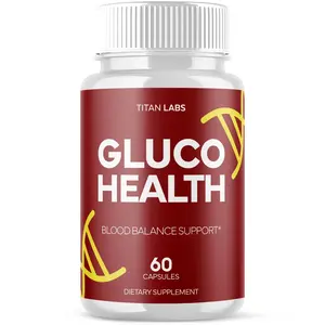 (1 Pack) Gluco Health Advanced Blood Support Suppleement GlucoHealth 60 Capsules