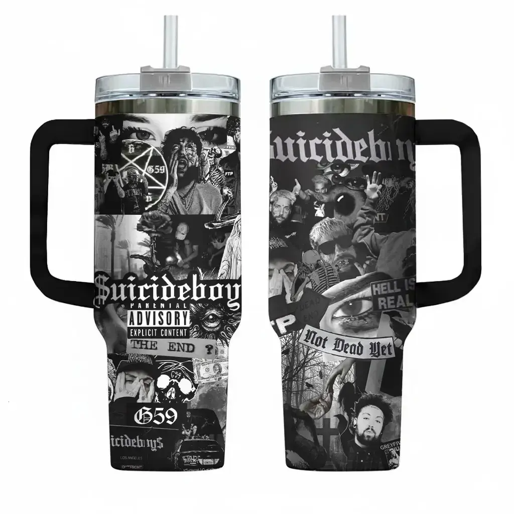 $uicideboyz Hip Hop Music Custom Tumbler Cup 40 oz 30 oz With Handle