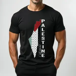 [breathable] [breathable] Bold Palestine Flag Design T-Shirt For October Solidarity Support . T-Shirt For Men And Women, all-day comfort, vintage vibe, for men, daily wear, Cinco de Mayo, Memorial Day