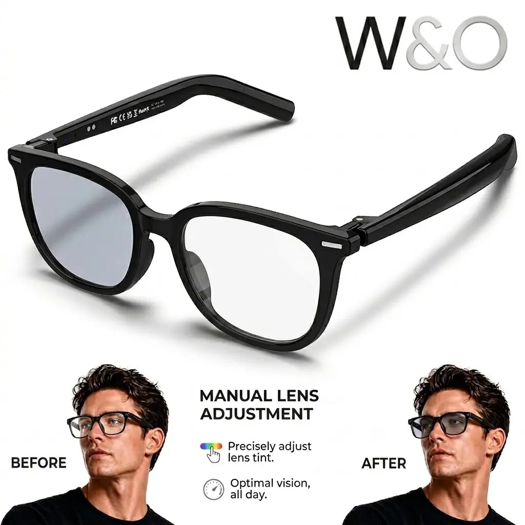 2026 AI Smart Glasses, Bluetooth Sunglasses with Translator, Audio Glasses with Chat GPT, Music Playback & Hands-Free Calls, UV & Blue Light Protection