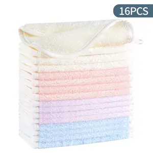 Microfiber Facial Cleansing Wipes, Face Cleaning Wipes, 16pcs/set Washable & Reusable Makeup Remover Towels, Facial Cleansing Towels for Home & Travel