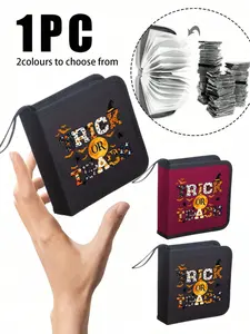 40 Pcs CD DVD Storage Box, Portable Wallet Disc Holder for Car Home Travel, Waterproof Hard Plastic Case, Media Carry Bag, Unisex