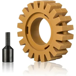 Serrated Decal Remover, Eraser Wheel, Remove  Decal, Vinyl and Sticker, Adhesive Serrated Rubber Wheel for , Emblem, Sticker Glue Remover