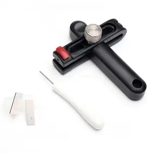 Leather Strip Cutter Tool, Handmade Leather Goods DIY Belt Waistband Suspenders Divider, Plastic Leather Cord Separator