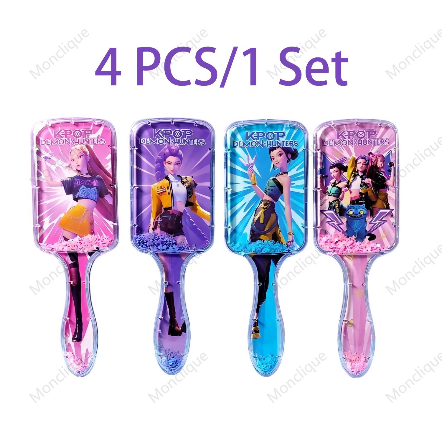 Comb Anime Kpop Demon Hunters Air Cushion Comb Series Cute Cartoon Peripheral Household Fashion Girl Student Comb Fan Club Gifts