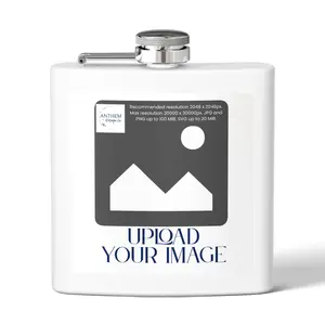6oz Stainless Steel Flask — Upload & Customize