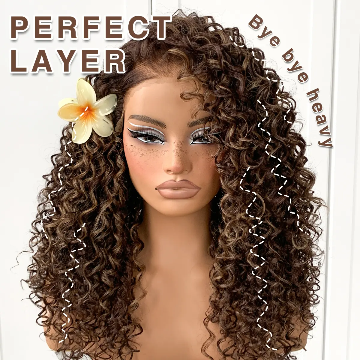 13x6 Curly Wig Wear And Go Glueless Wig Pre-Plucked  display picture 1