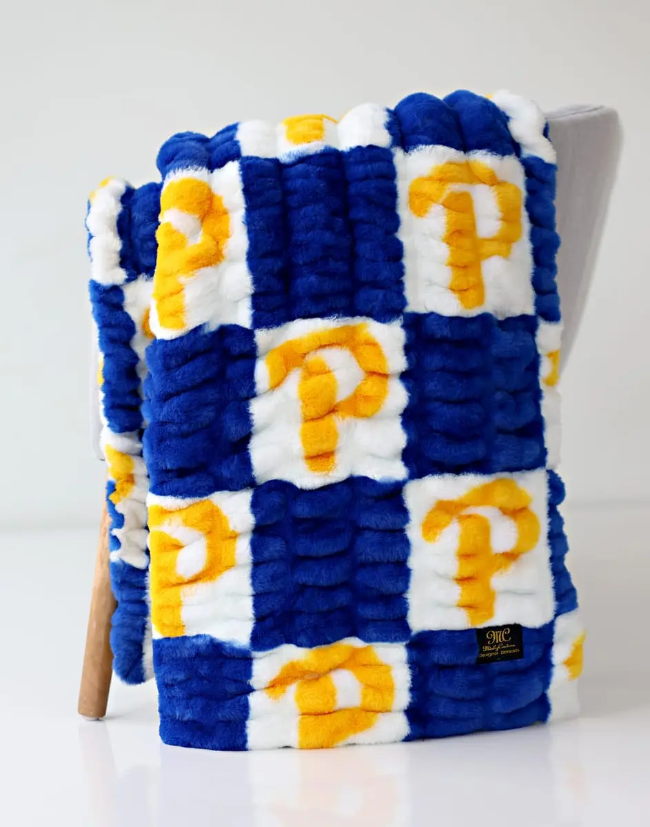 University of Pittsburgh Panthers Cozy Aesthetic Stretchy Travel Blanket - 30-39 in Size Options (30”x36” Infant, 60”x72” Adult), Note: Do Not Use Detergent Pods, Pittsburgh Pride