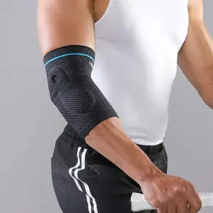 3D Knitting Elastic Breathable Elbow Support Arm Sleeves, 1 Count Elbow Support Arm Sleeves with Gel Pads, Sports Elbow Support for Tennis, Running, Basketball
