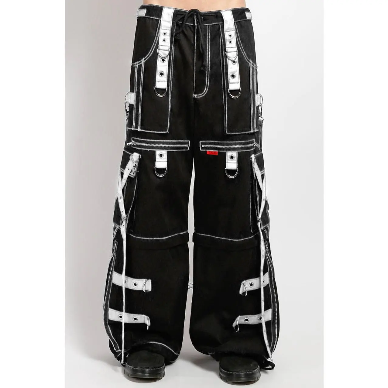 Tripp NYC X-Strap Zip Off Pants [Black/White]