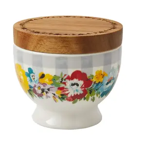 Sweet Romance 3.6-inch Stoneware Salt Cellar