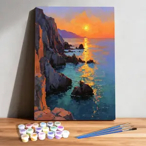 Mallorca Sunset Cliffs – Spain Paint by Numbers Kit