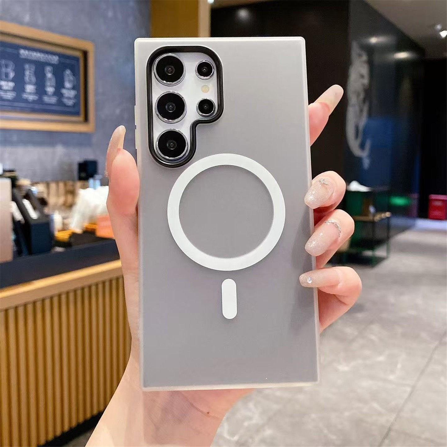 Candy color 2-in-1 phone case, supports Magsafe charging, frosted soft case shock-absorbing protective cover, suitable for Samsung S26 S25 S24 S23 S22 A56 A55 A54 A36 A35 A26 A25 A17 A16 A15 & iPhone case.A195, Smartphone, Handheld, Cellphone