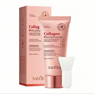 Collagen & Niacinamide Peel Off Face Mask for Daily or Night Care, Firming & Hydrating Facial Mask for Wrinkle Smoothing, Korean Face Masks, Glow Boosting Facial Masks Suite for All Skin Types, 2.64Oz