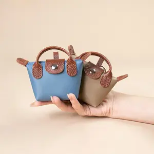 D2374  Nylon Lightweight Dumpling Bag 2025 New Fashion Lightweight Small Lipstick Change Storage Bag