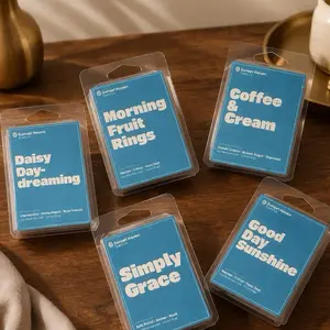 2.5 oz Wax Melt Clamshells Hand Poured Soy Blend Long Lasting Home Fragrance for Living Rooms Bedrooms Kitchens Home Offices - Decor, Candle