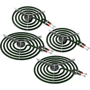 Stove Element Replacement for Aman.a Whirlpool Ke.nmore Electric Range Burner-MP22YA Electric Range Burner Element Set Includes 2Pcs 8-Inch MP21YA & 2Pc6-Inch MP15YA