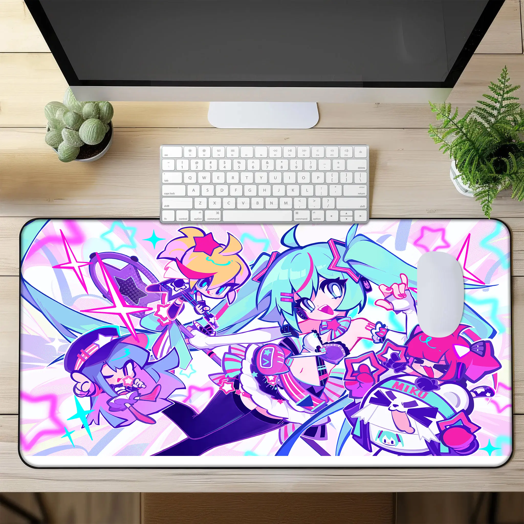 Hatsune Miku Desk Mat - Vocaloid Themed Mousepad, Large Mouse Pad | Anime Mousepad Cute Deskmat