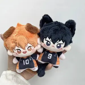 2026 new 10cm Anime Action Figures Haikyuu Plush Toy Hinata Shoyo Keychain Tobio Kageyama Yu Nishinoya Bag Pendant Volleyball Fans Doll