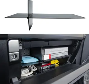 Compatible with Toyota 4Runner Accessories 2010-2023 2024 Glove Box Organizer and GX 460 (2010-2023)，Insert ABS Black Materials 4-Runner Compartment Tray Car Trunk Storage Car Organization Supplies