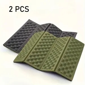 2 Pcs Foldable Seat Cushions – Thick ergonomic outdoor sitting pads. Portable 4-fold design for camping, hiking, beach and travel, lightweight and easy to clean.