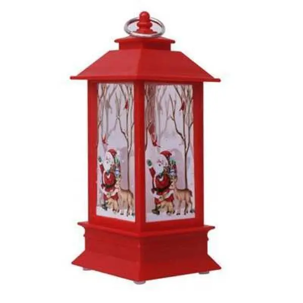 Christmas Storm Lantern Candlestick Lamp Small Night Lamp Old Snowman Decoration Small Night Lamp Desktop Decoration