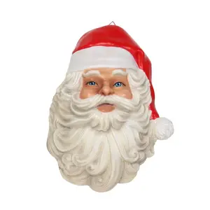 Garden Elements Indoor/Outdoor Fiberglass Santa Claus Wall Décor – 19"