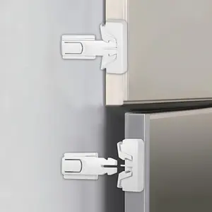 2Pcs Child Safety Refrigerator Lock Easy To Install Without Drilling Suitable for Drawer Doors Baby Protection Lock
