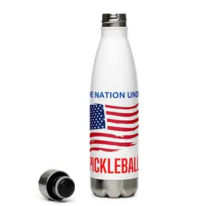 Pickleball Stainless Steel Water Bottle - One Nation Under Pickleball