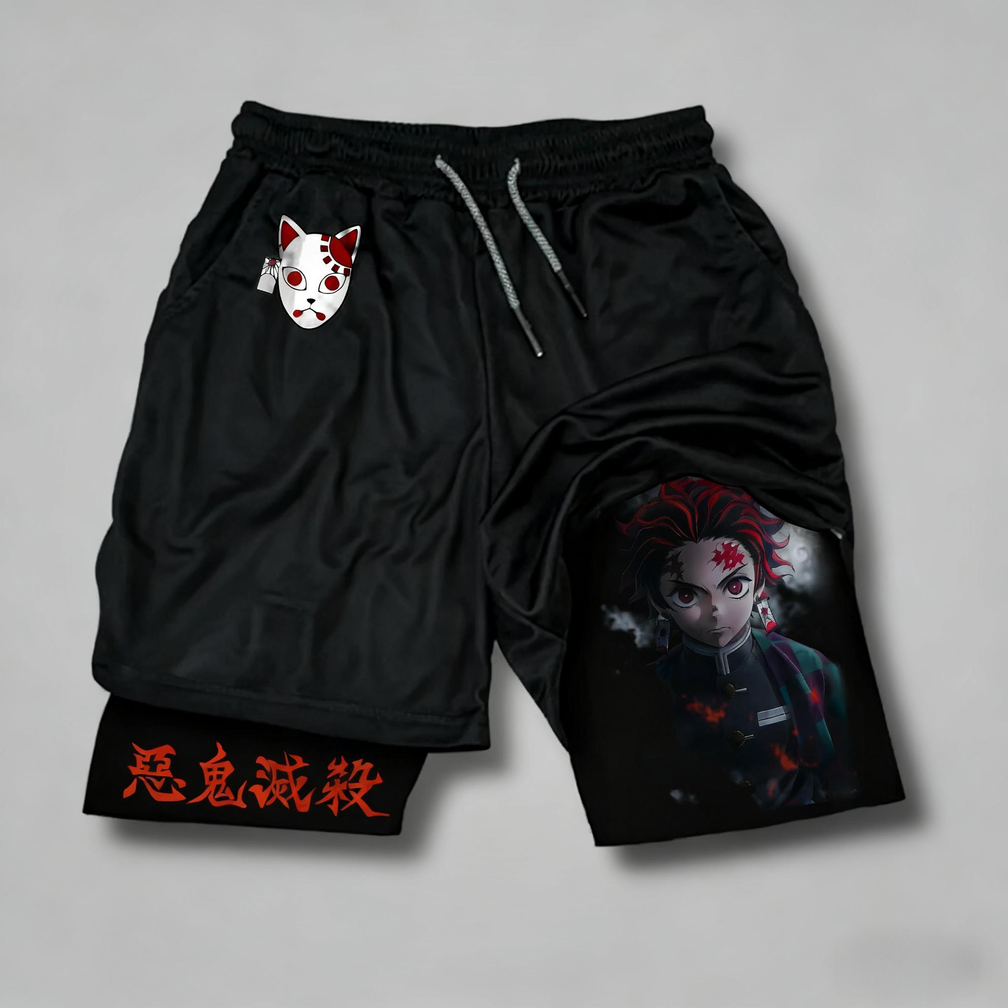 Tanjiro Kamado Gym Shorts Tanjiro Kamado Gym Shorts