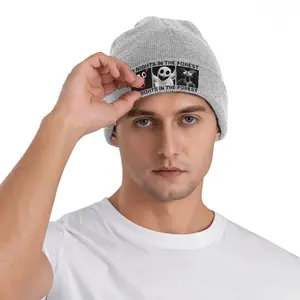 S&T Forest 99 Nights Game Knitted Hat - Iconic Characters and Logo Design (White Owl, Red Fox, Black) - Unisex Winter Warm Hat - Kpop Style Fan Collection Accessory