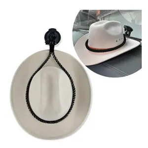 Cowboy Hat Holder for Car – Secure Suction Cup Mount for Dash in Trucks, SUVs, and Vehicles (Black)