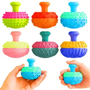 Silicone Thumb Sensory Toy for Kids and Adults, Textured Tactile Stimulation, Enhances Motor Skills, Silent Desktop Gadget for Home and Office, Squishy Stress Balls