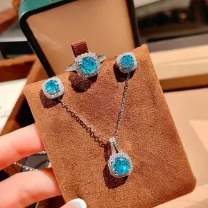 💎 ✨   Octagonal Rose Cut Full CZ Set |   Pendant Necklace + Matching Ring |   Both in Cubic Zirconia |   Sleek & Sophisticated Design |   Everyday Chic – Timeless Gift for Anyone