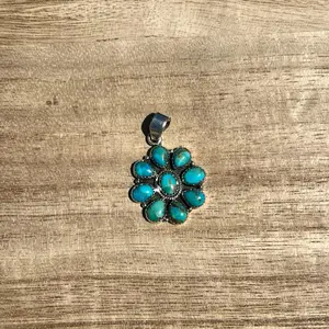 Turquoise Cluster Pendant