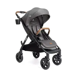 Joie Caraway Whirl Full-Size Stroller - Thunder: One-Hand Fold, Infant Car Seat Compatible, 50 lbs Capacity
