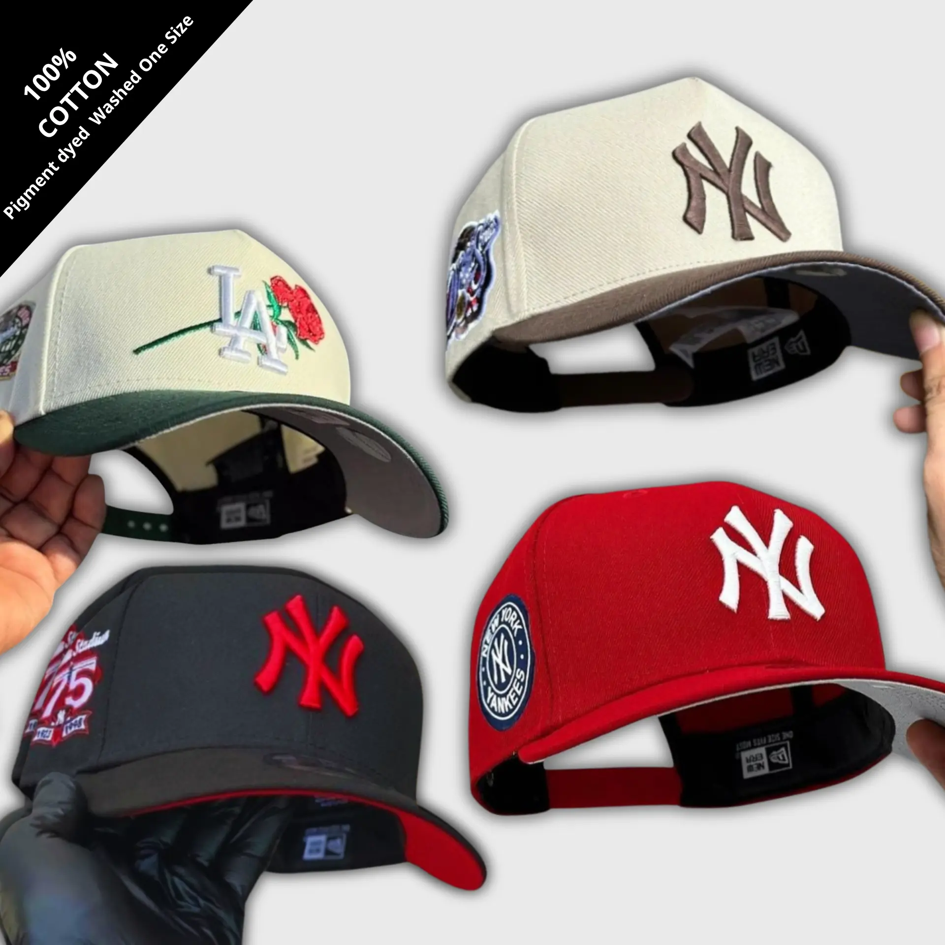 New Era MLB New York Yankees & Los Angeles Dodgers 9FORTY 59FIFTY Snapback Cap – Adjustable Gorras Unisex, Streetwear Baseball Hat for Men Women, Curved Brim Trucker Design, Moda Urbana USA 2026, Vintage Athletic Style, Trending TikTok Collection