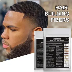 Adglamful Hair Construction Fiber Powder Compact, Instantly Thickens and Achieves Voluminous Effect | Physical Hair Thickening | Windproof and Waterproof | Men's Voluminous Styling Powder, 25g