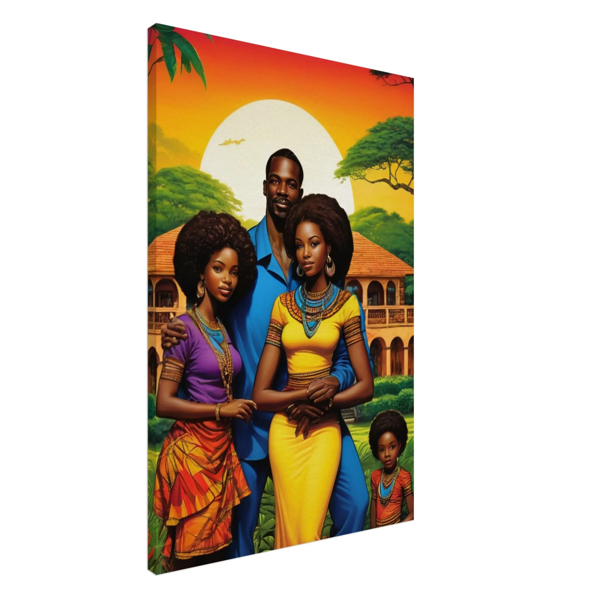 African Sunset - Canvas