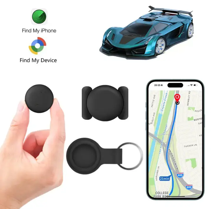 2PC Car GPS Tracker - Mini Weatherproof Magnetic Case Device, No Monthly Fee, Hidden Anti-Lost Tracker Compatible with Apple Find My (Party Gift for Home & Party Activity Supplies)