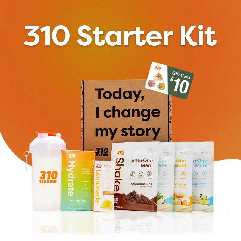 310 Nutrition Starter Kit: Plant-Based Sugar-Free Meal Replacement (Protein) Sha...