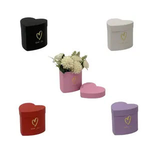 Mini Heart Box, 4.7" x 4.1" x 4.25", Various Colors