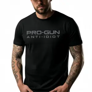 Pro-Gun Anti-Idiot T-Shirt |   Tactical Second Amendment Tee |   Men's Pro-2A Graphic Print Cotton Shirt |   Bold Statement Apparel |   2A Rights Supporter Gift Idea |   Casual Patriotic Wear