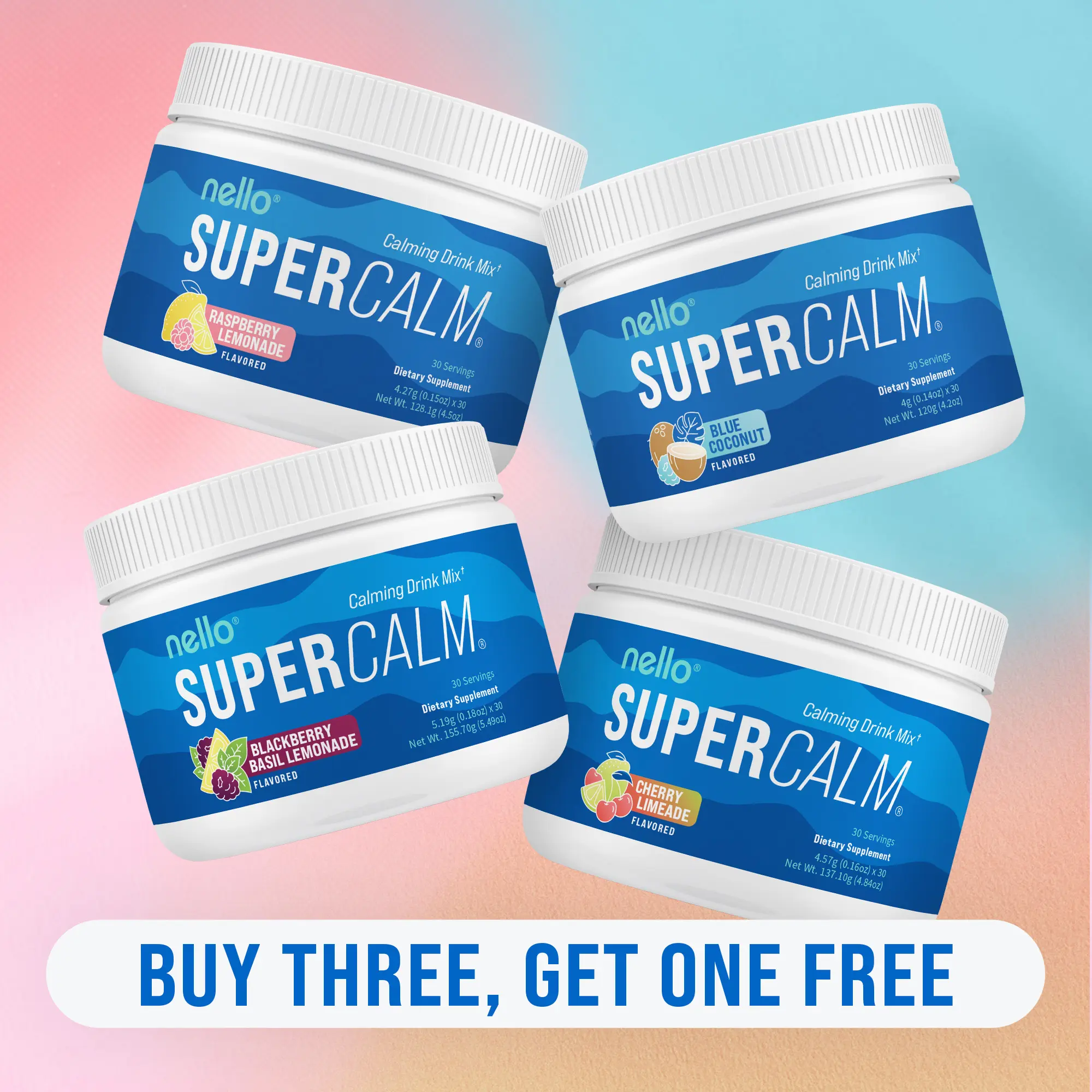 4 Pack Assorted Flavors