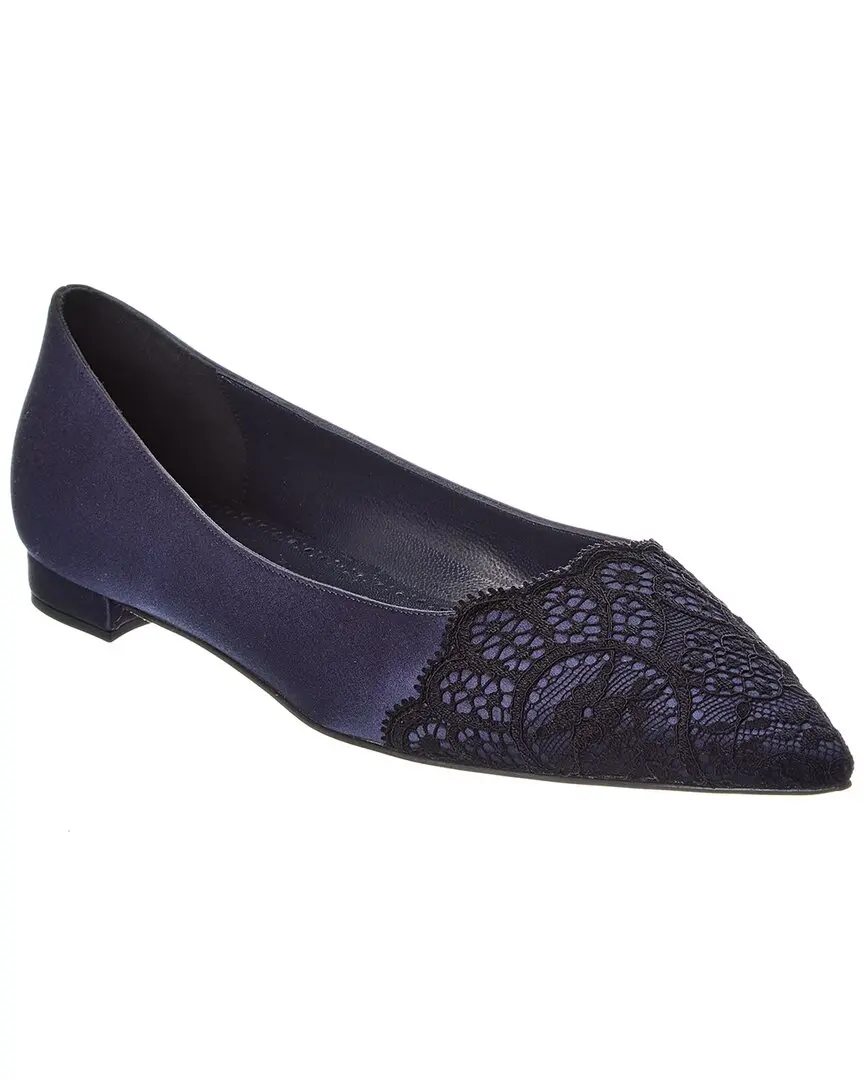Manolo Blahnik Plankutus Satin Flat