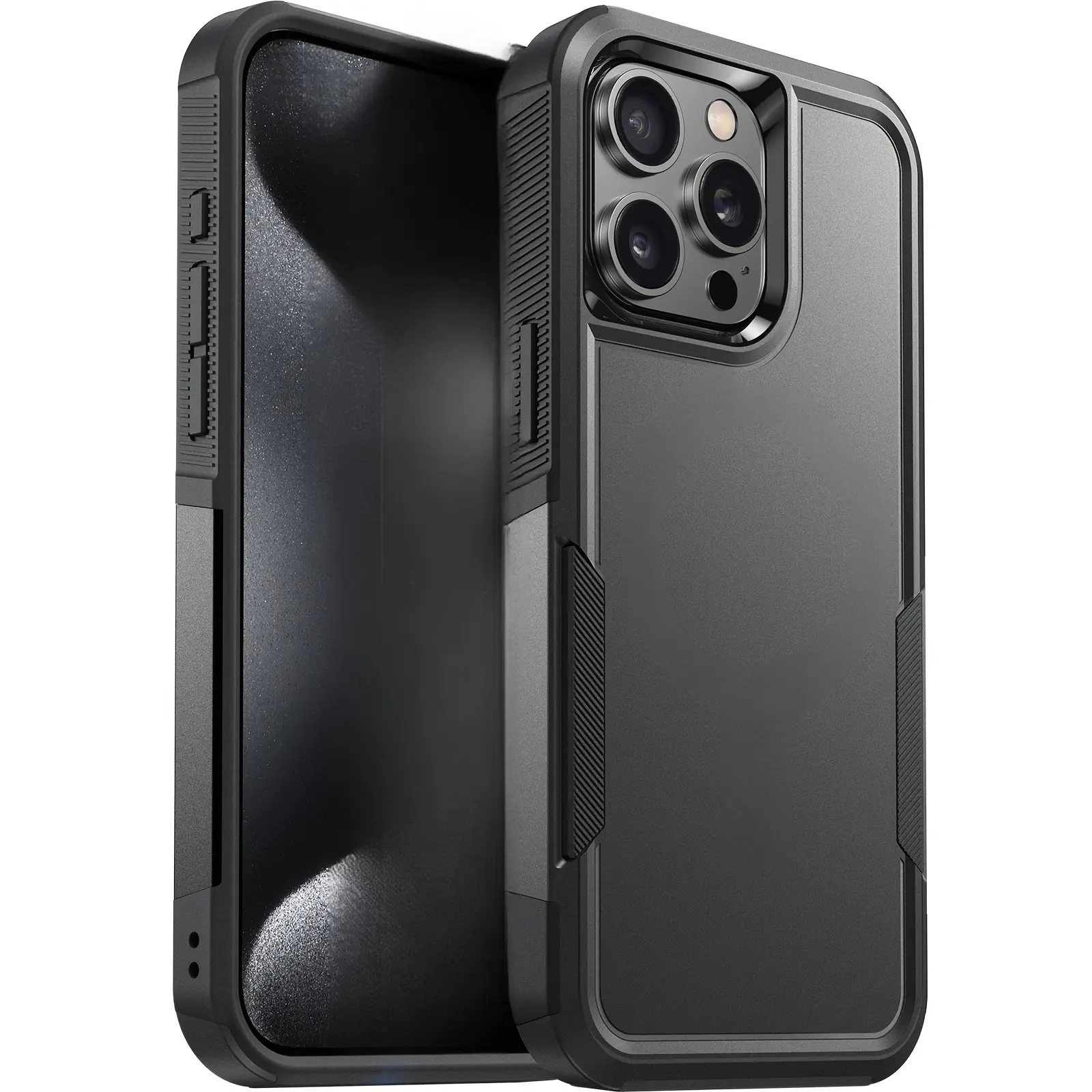 SOLIGU Heavy Duty Polycarbonate Smartphone Case, Dual-Layer Rugged Mobile Phone Accessory with Full-Body Shockproof, Anti-Fingerprint, Scratch-Resistant Protection for iPhone 16E/16/15/14/13/12/11 Series